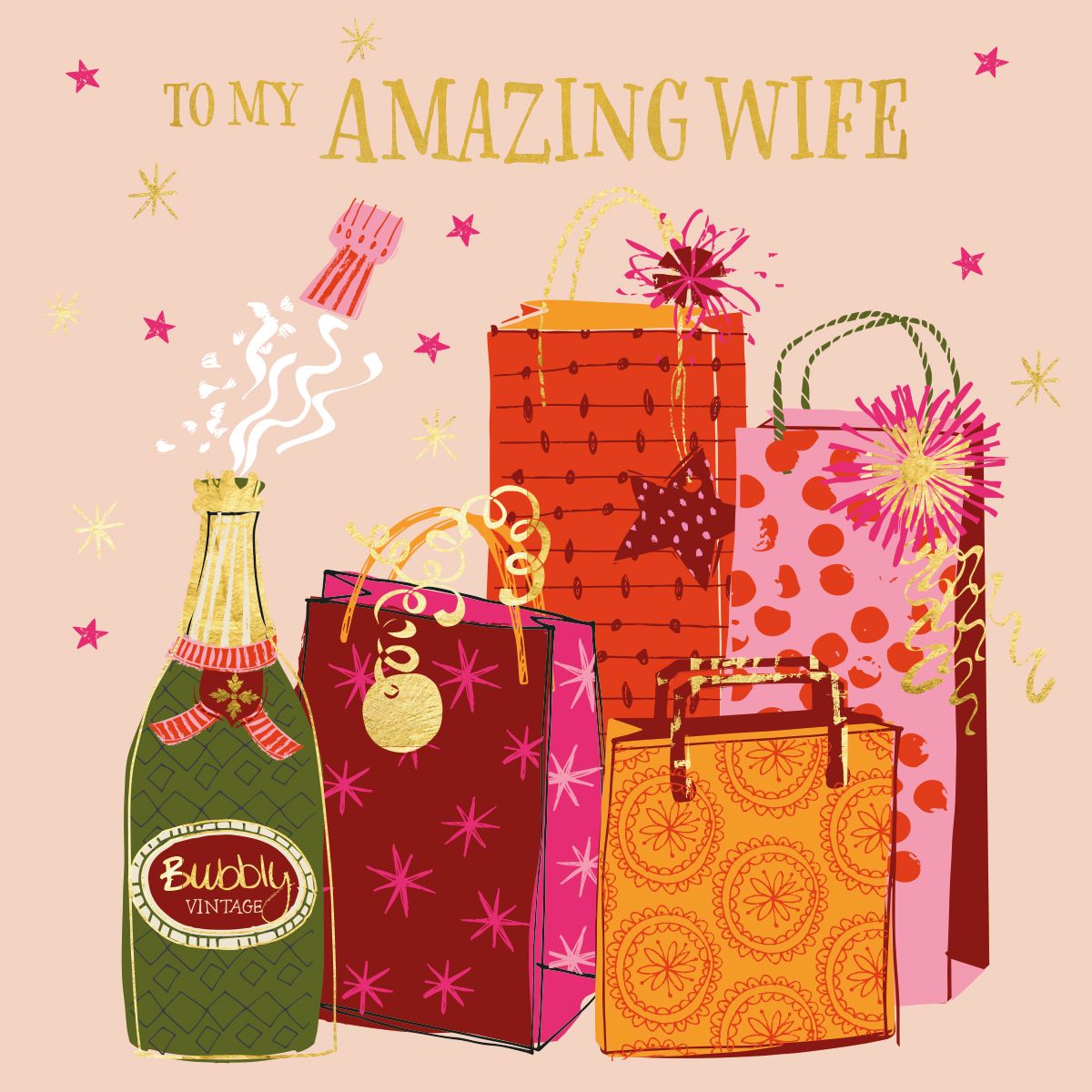 Helen Black Birthday Celebrations Wife Card