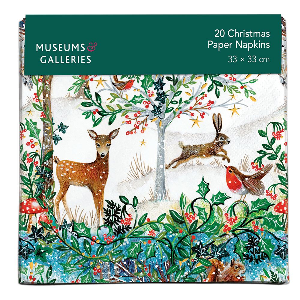 Jo Spicer Winter Forest Glade Christmas Paper Napkins
