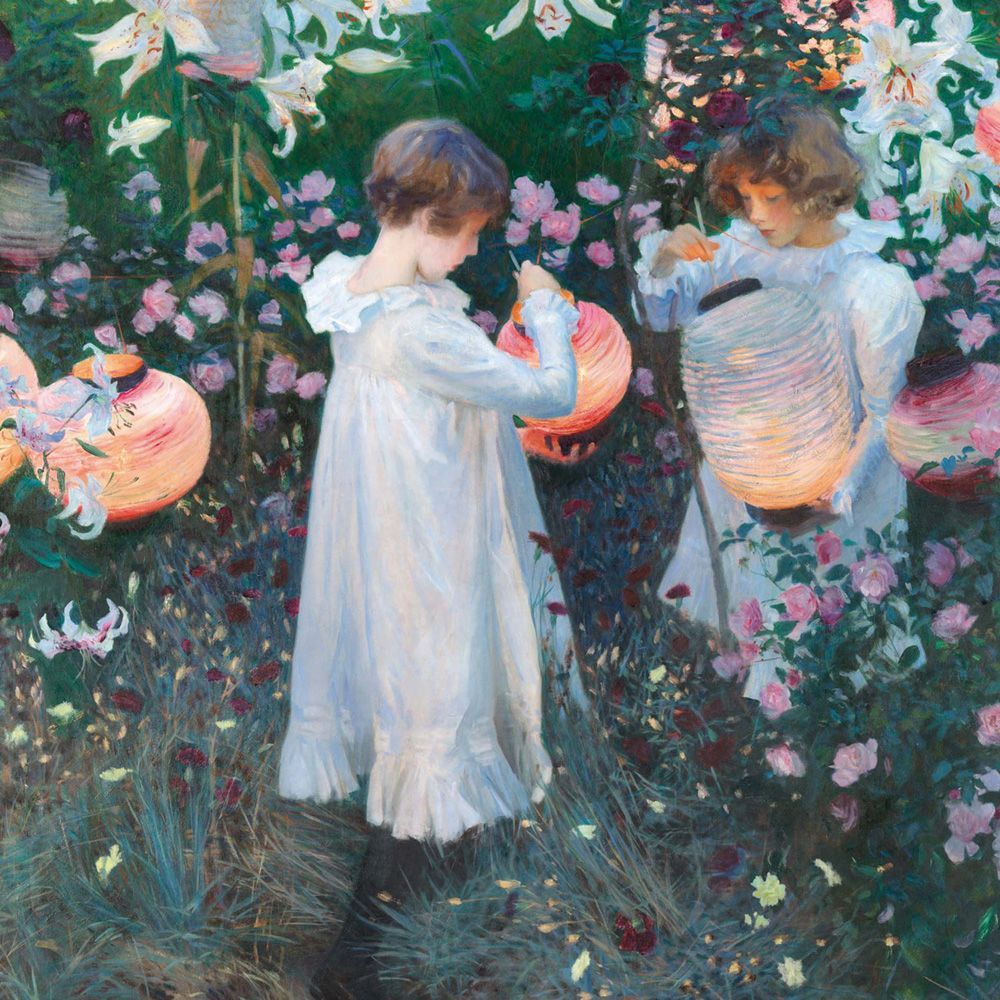 John Singer Sargent Carnation Lily Rose Art Card