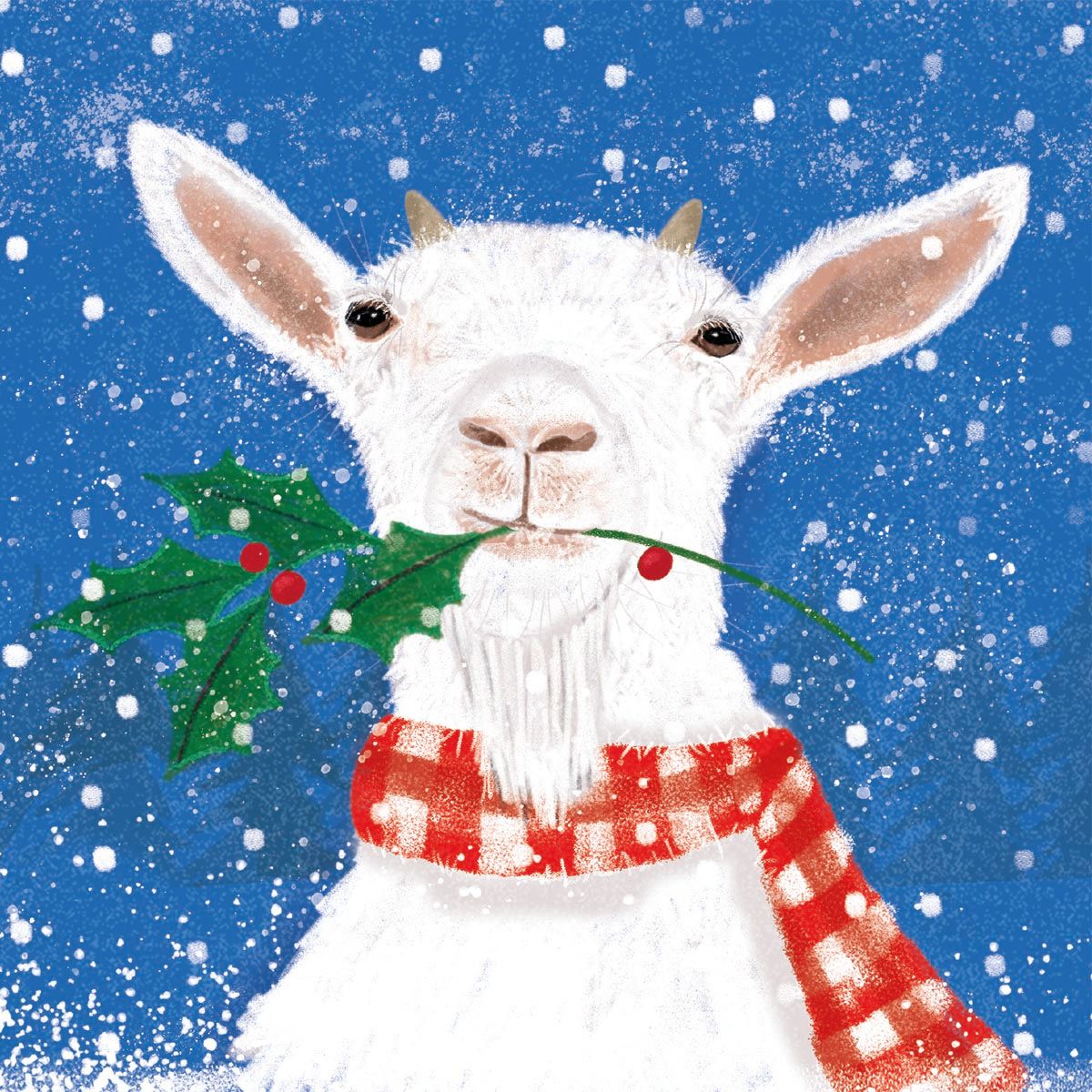 Karen Kane Festive Goat Christmas Card Pack
