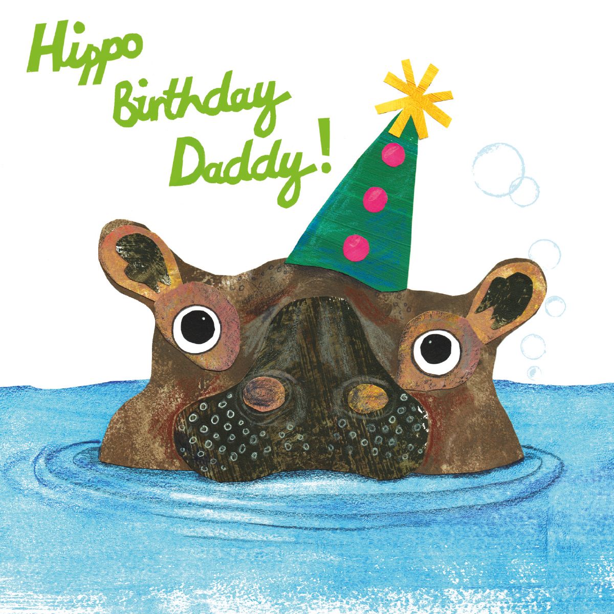 Kate Read Hippo Birthday Daddy! Card