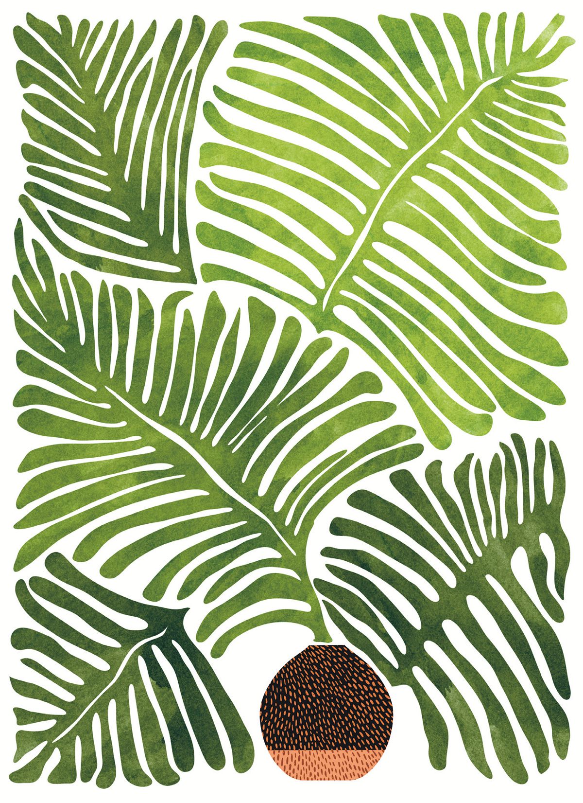 Kristian Gallagher Fabulous Fern Greeting Card
