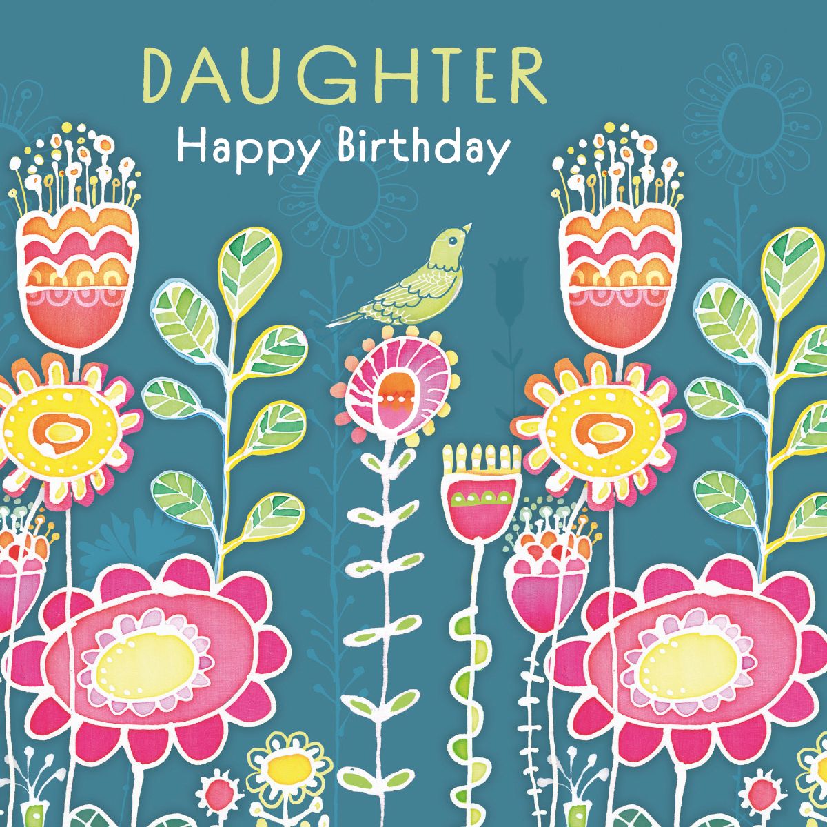 Lisa Deighan Meadow Flowers Daughter Birthday Card