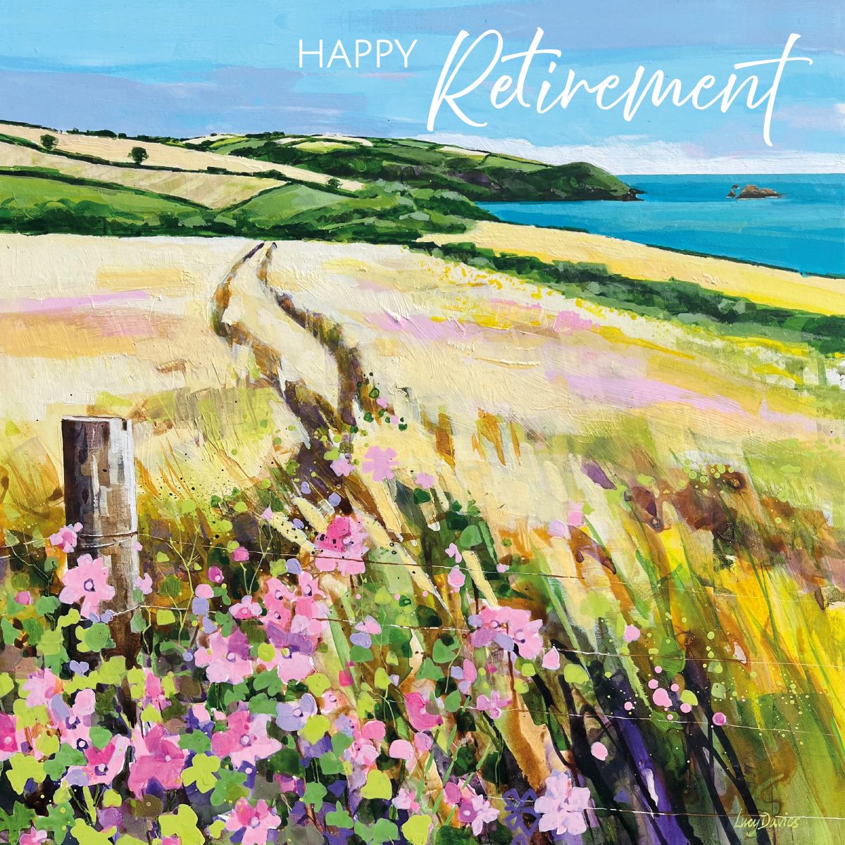 Lucy Davies Coast Path Retirement Card