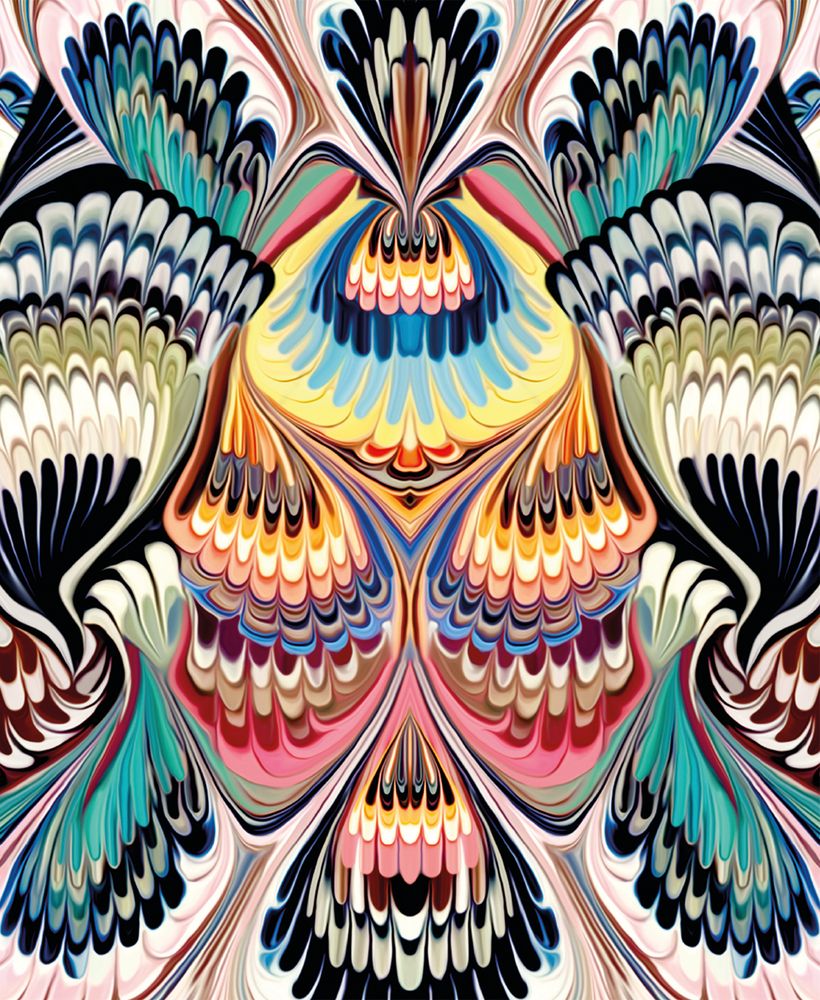 Mary Katrantzou Mirror Marble Art Card