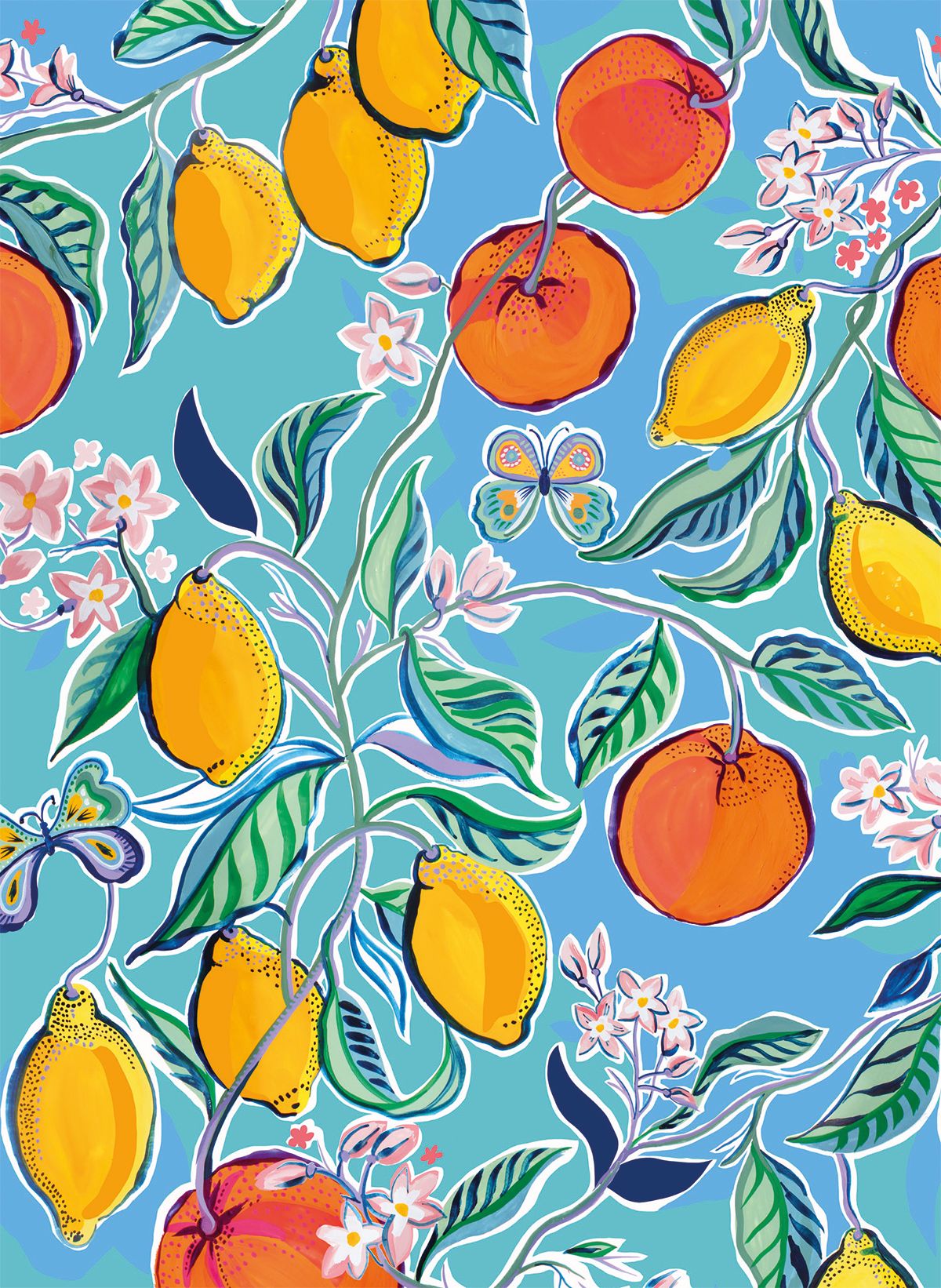 Matthew Williamson Lemons and Oranges Art Card