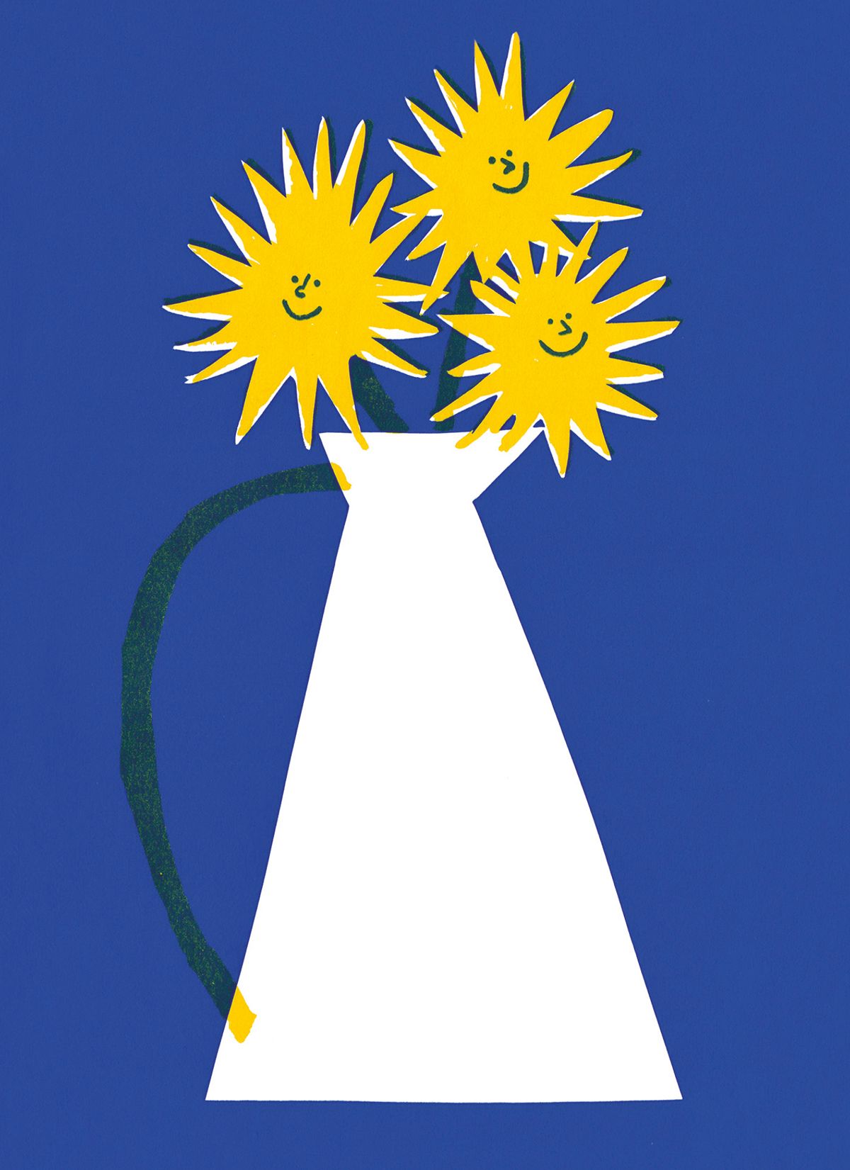 Max Machen Sunflowers Greeting Card