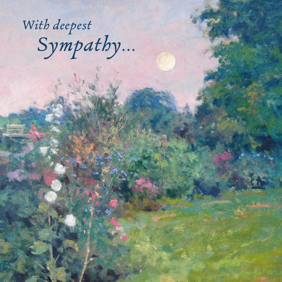 Michael Cruickshank Tranquil Garden Sympathy Card
