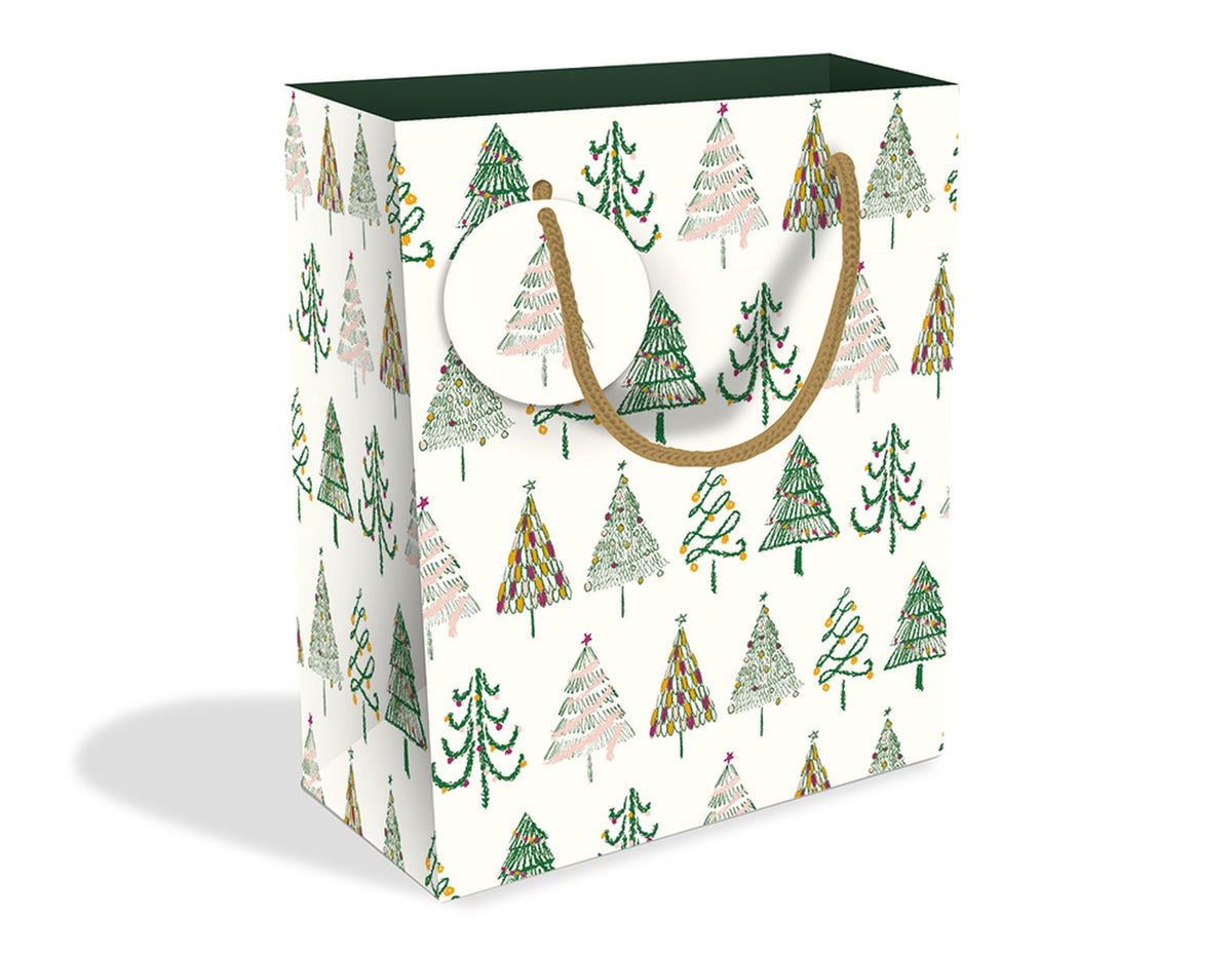 Natasha Guerri-Buckland Festive Trees Medium Christmas Gift Bag