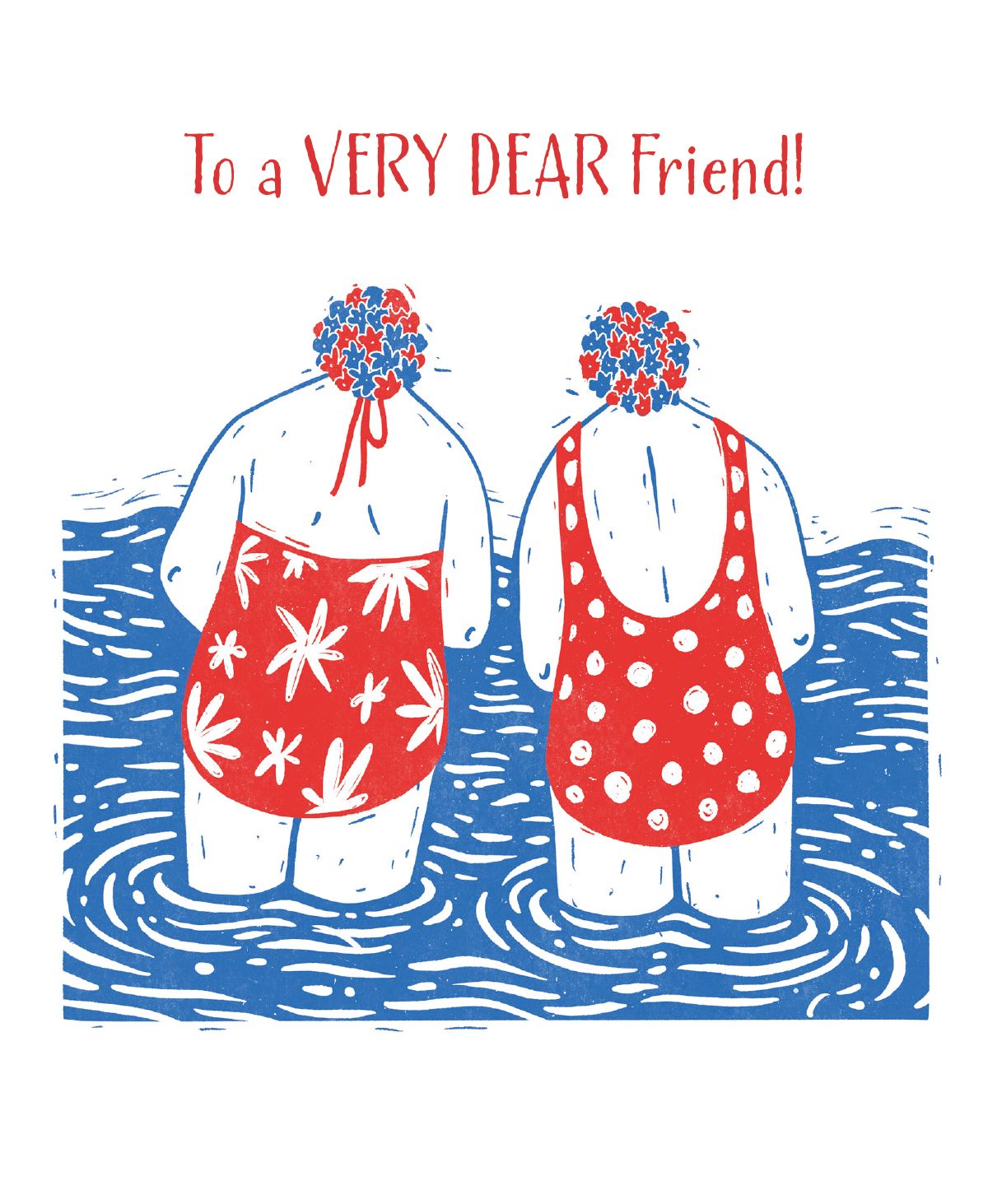 Natasha Robinson Bathing Ladies Special Friend Card