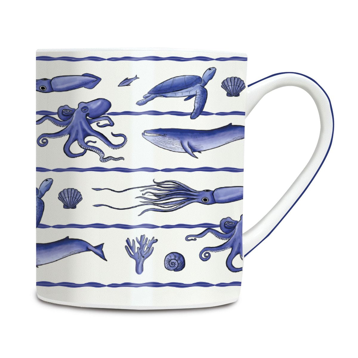 Natural History Museum Sea Creatures Fine Bone China Mug