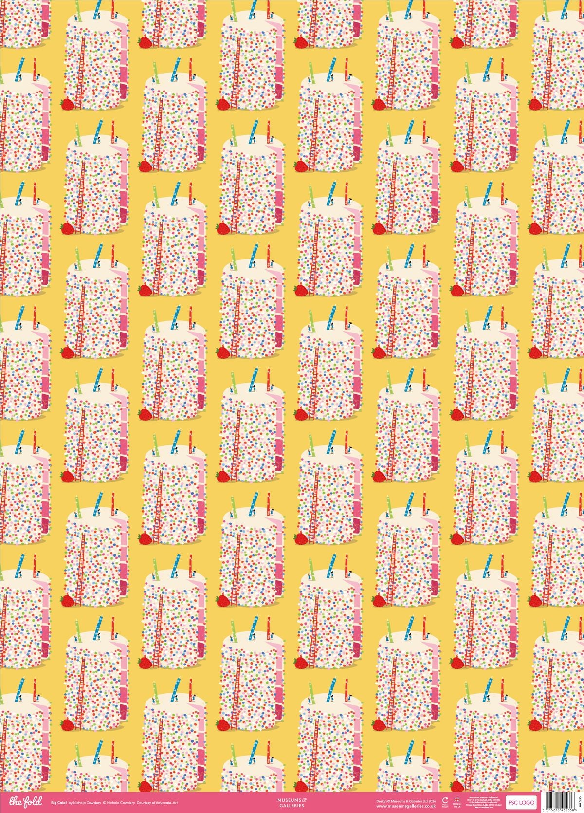 Nichola Cowdery Big Cake! Gift Wrap