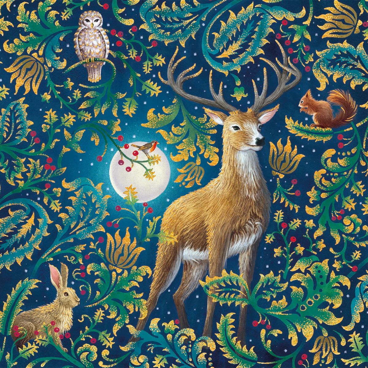Reuben-McHugh Woodland Animals Christmas Card Pack