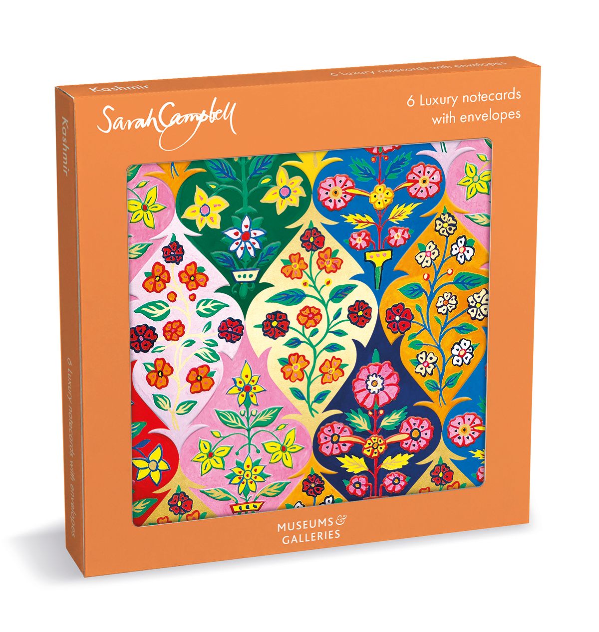 Sarah Campbell Kashmir Luxury Square Notecards Wallet