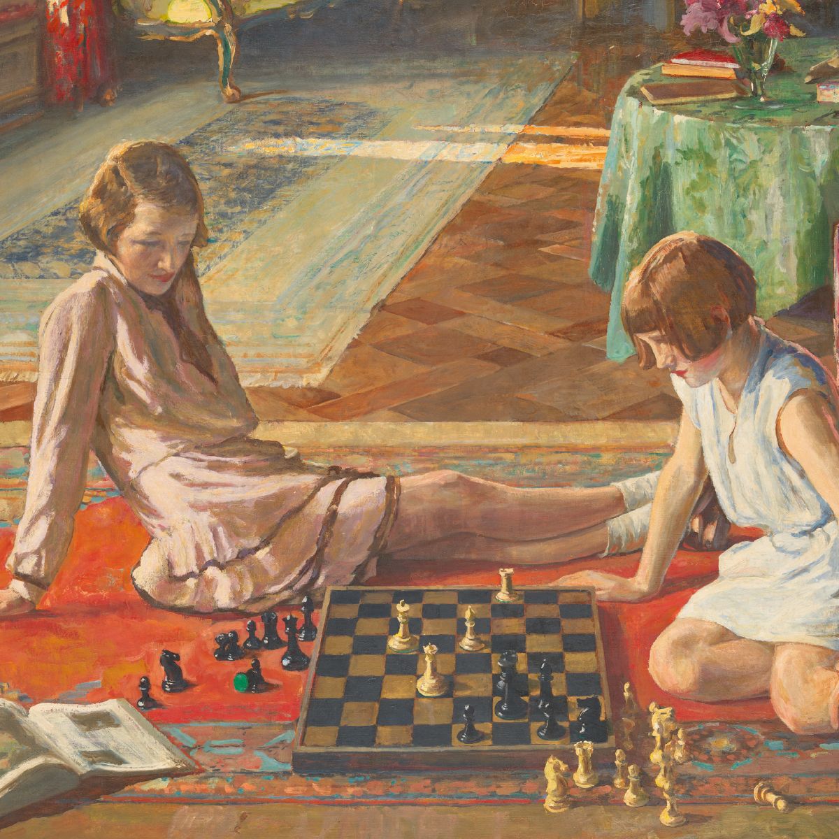 Sir John Lavery The Chess Players Art Card
