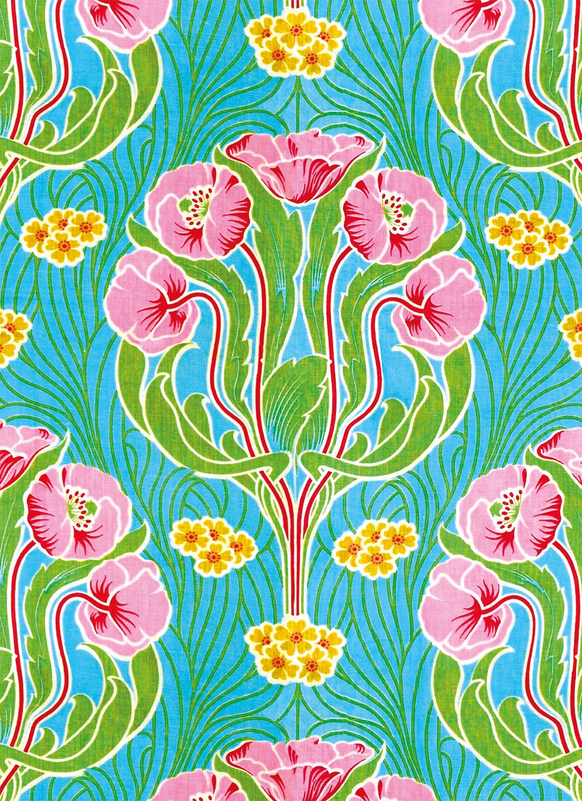 Steiner & Co Floral Furnishing Fabric Art Card