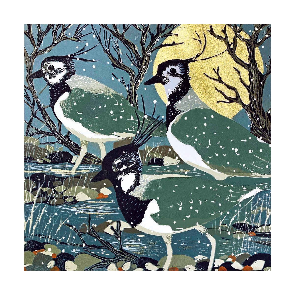 Sue Welfare Lapwings Christmas Card Pack
