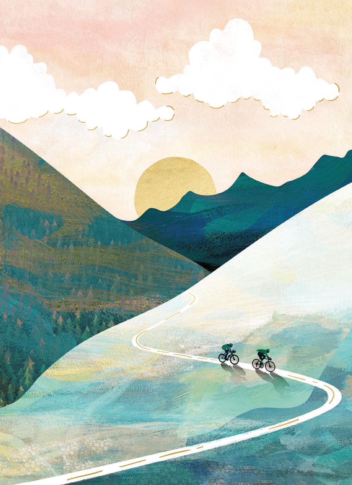 The Fold The Descent Greeting Card