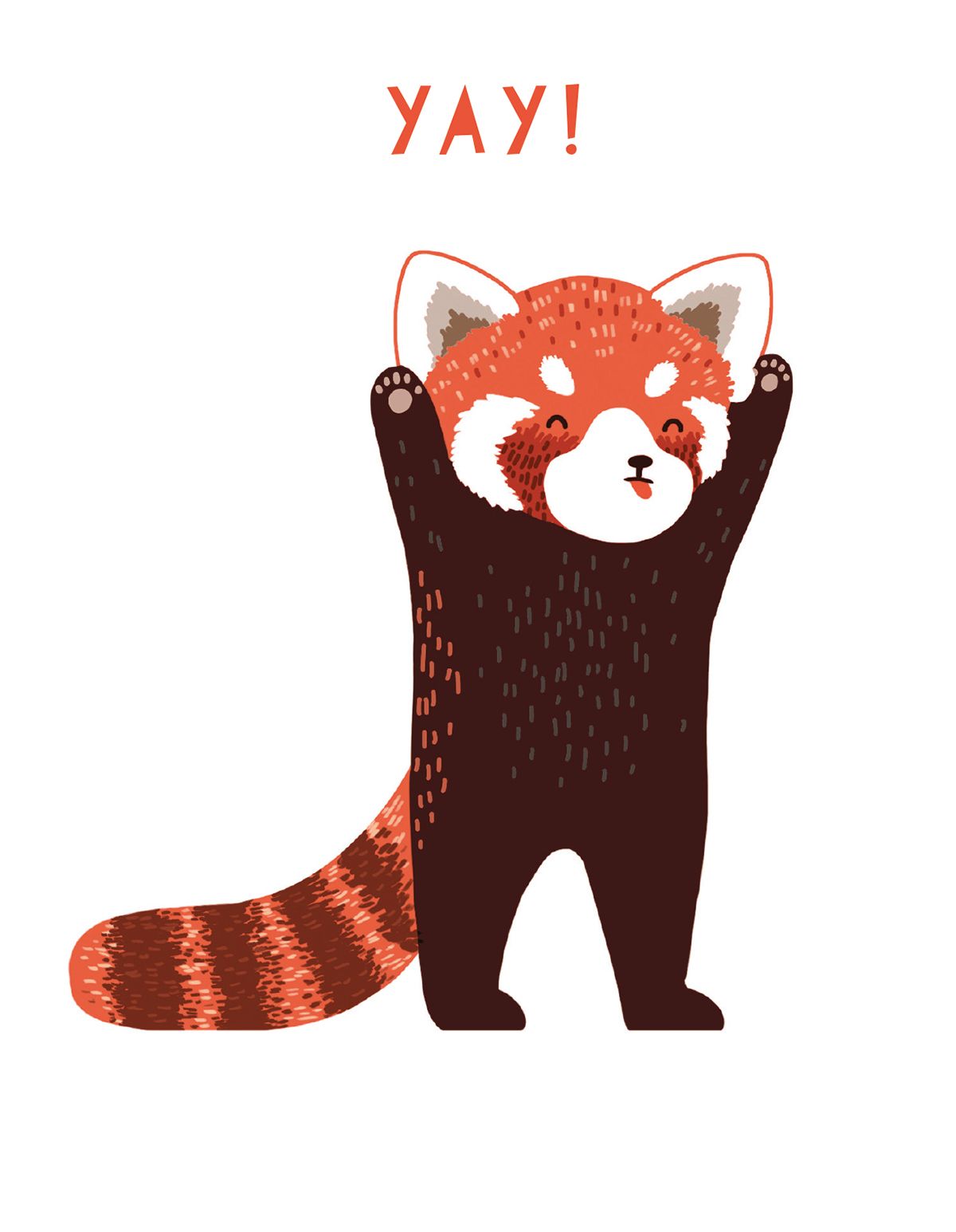 Tom Hardwicke Red Panda Greeting Card