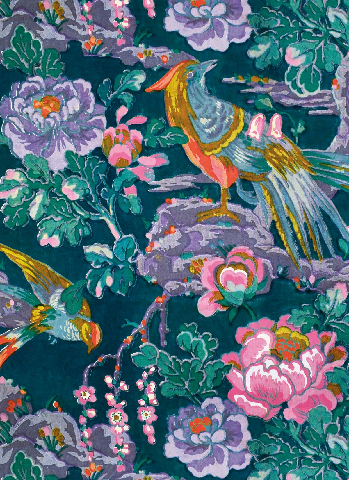 V&A Green Chinoiserie Art Card