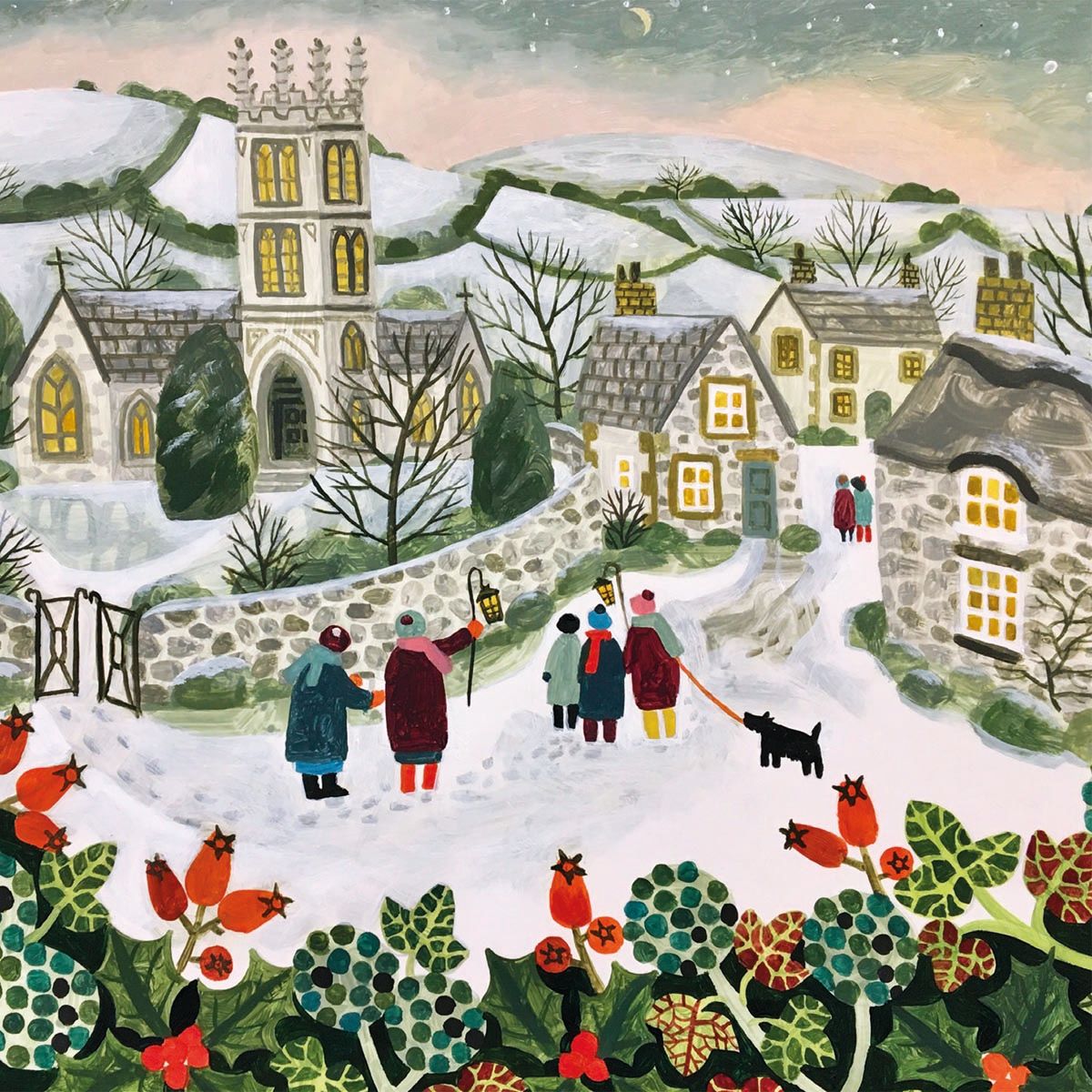 Vanessa Bowman Carol Singers Christmas Card Pack