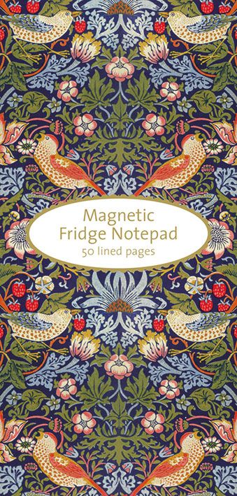 William Morris Strawberry Thief Magnetic Notepad