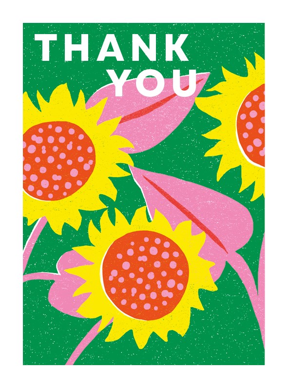 Sunflowers Thank You Pack Notecard Pack