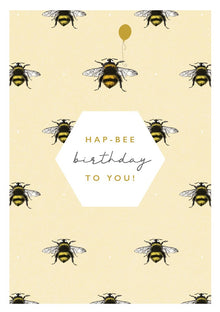 Bee Happy Rock On Card