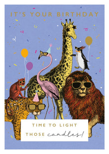 Time to Light Those Candles Rock On Card