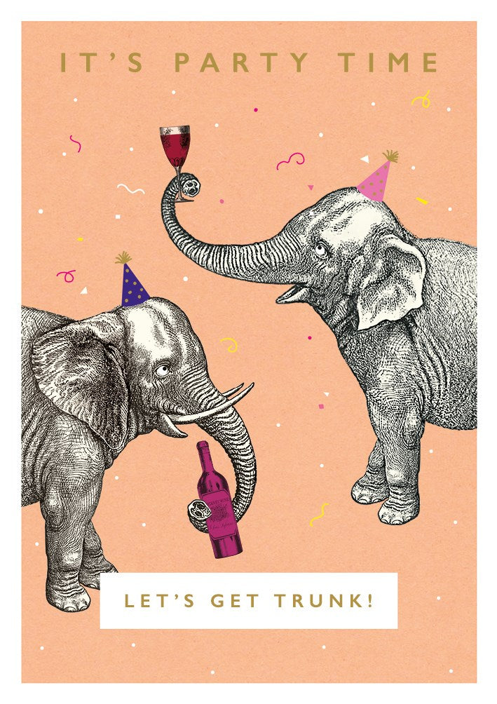 Let's Get Trunk! Rock On Card