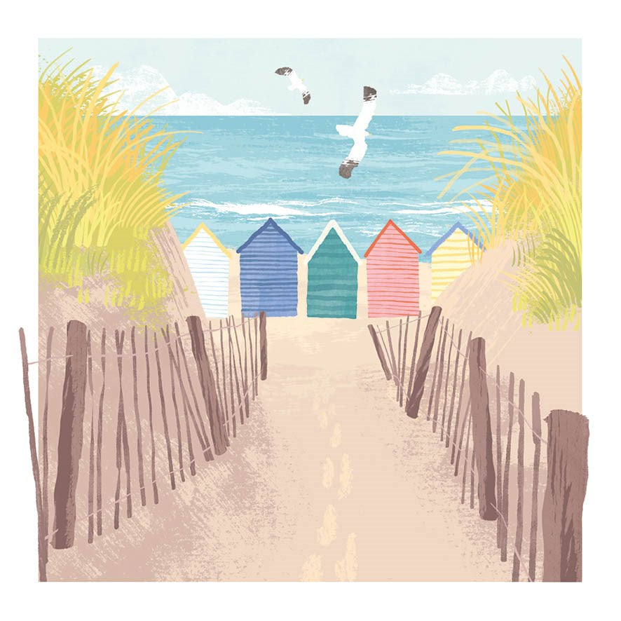 Seaside Sheds Over the Isles Card