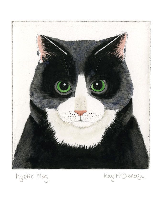 Kay McDonagh Mystic Mog Art Card
