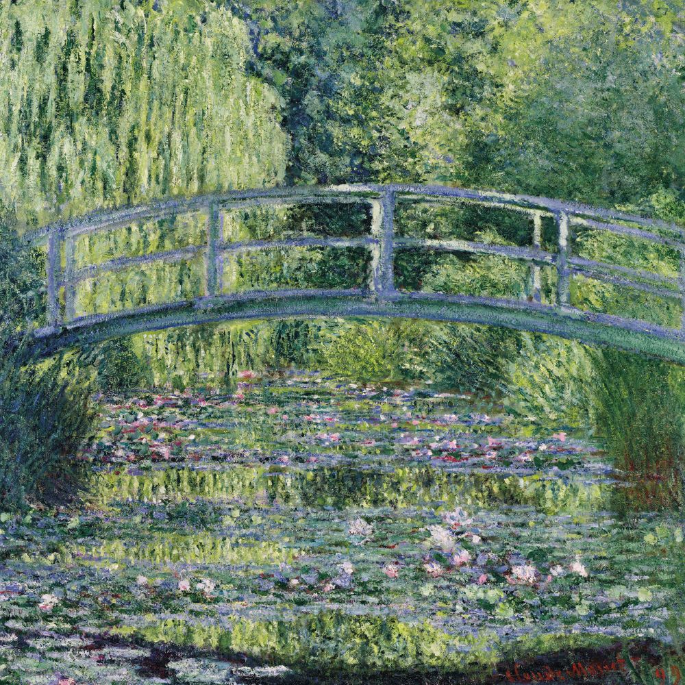 Claude Monet Waterlilly Pond: Green Harmony Art Card