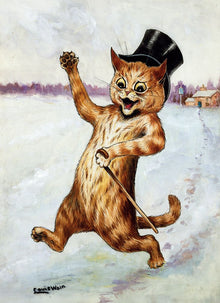 Louis Wain Hallo There! We Won't Go Home Till Morning Christmas Card Pack