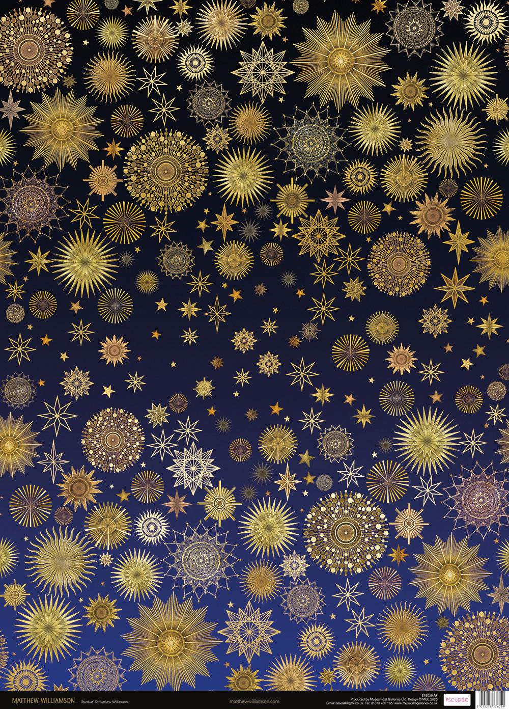 Matthew Williamson Stardust Gold Foiled Gift Wrap