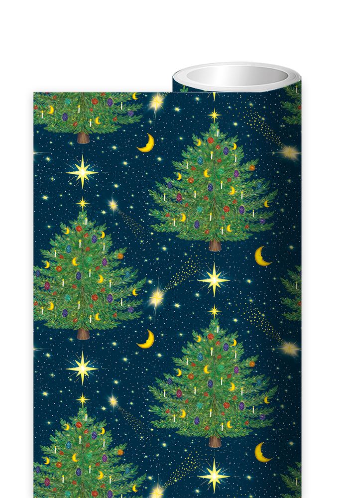 Catherine Rowe Celestial Christmas Roll Wrap Christmas Gift Wrap