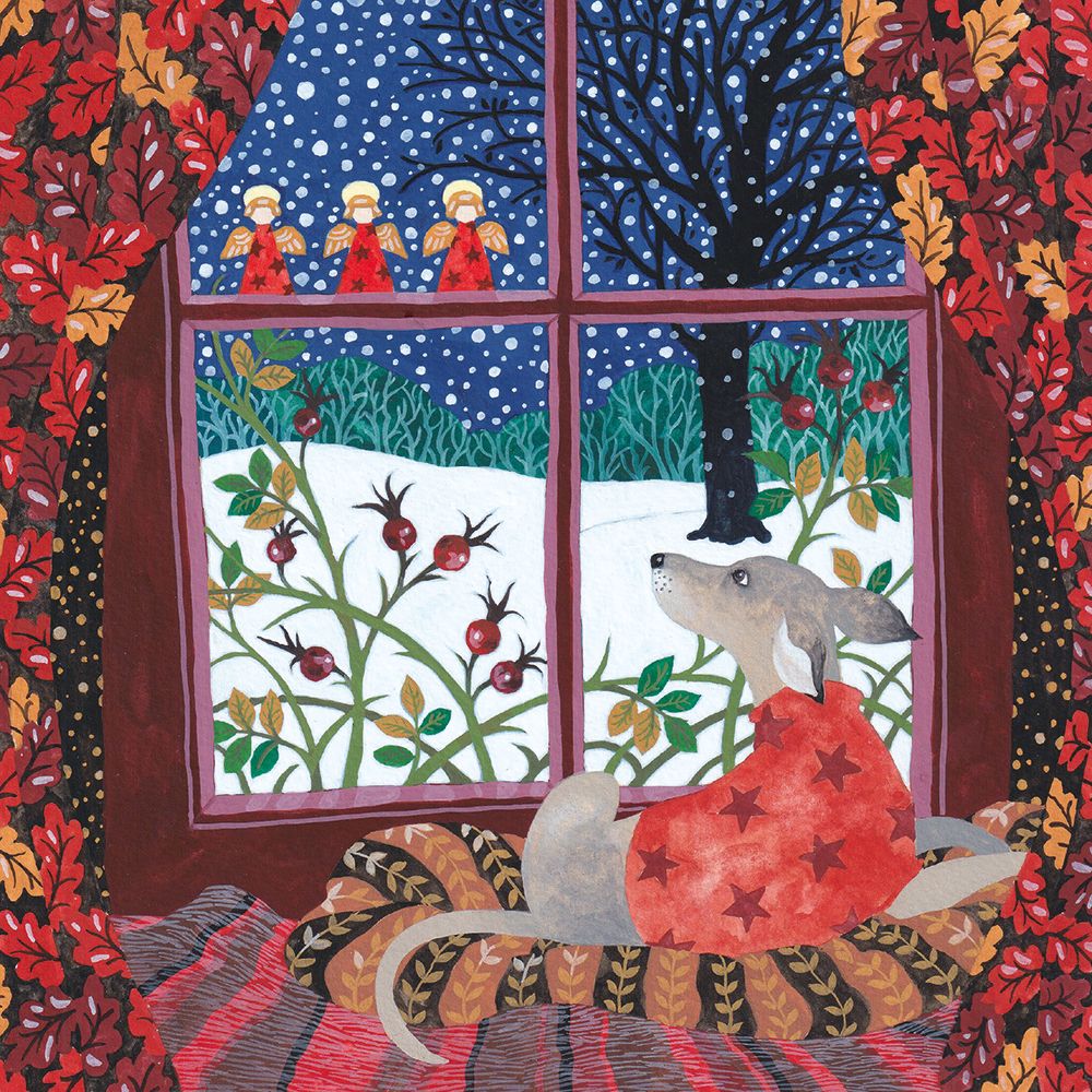 Annabel Spenceley Watching the Snow Christmas Card Pack