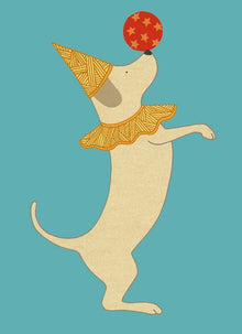 Alice Melvin Party Dog Art Card