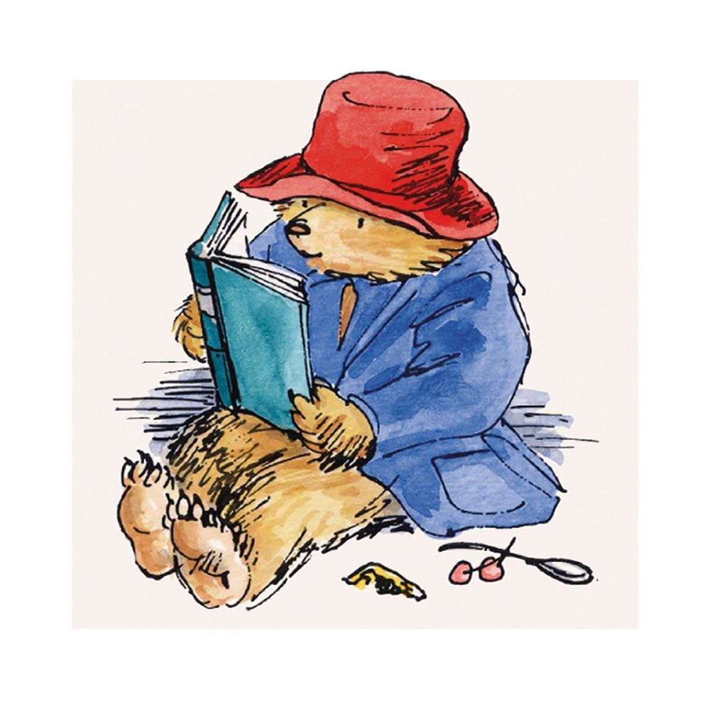 Peggy Fortnum Paddington Reading Art Card