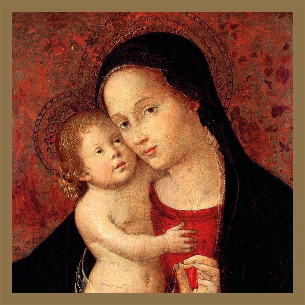 Antonio Aquili dit Antoniazzo Romano Virgin and Child Christmas Card Pack