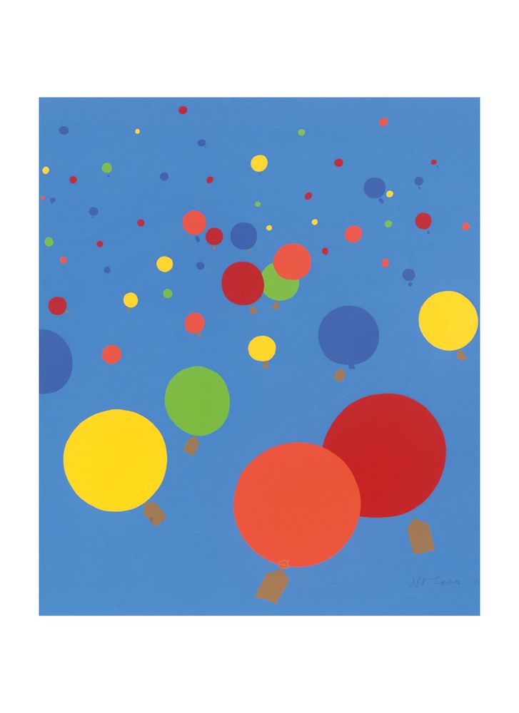 Nicholas Monro The Balloon Race Art Card