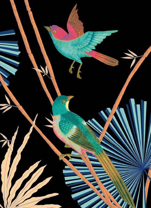 Matthew Williamson Asian Bamboo Art Card