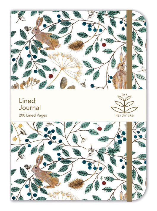 Dee Hardwicke Hares & Berries Lined Hardback Journal