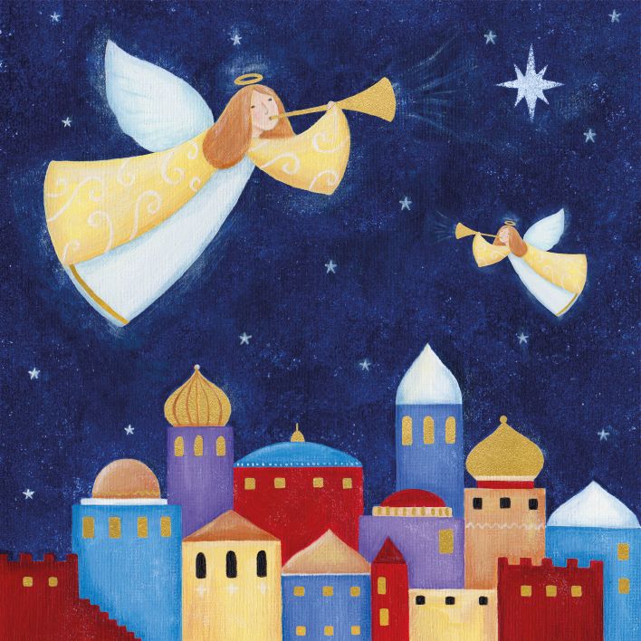 Anna Aitken Angels over Bethlehem Christmas Card Pack