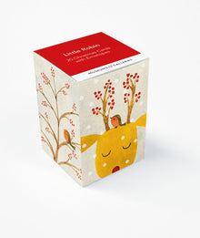 Yoko Shima Little Robin Mini Cube Mini Christmas Card Cube