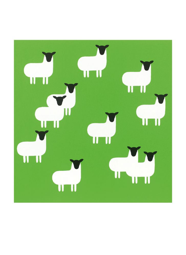 Nicholas Monro Sheep Art Card