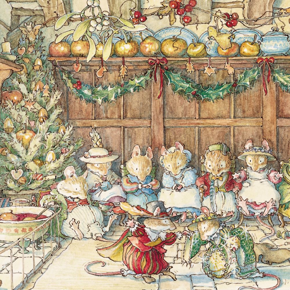 Jill Barklem Gathered Around the Hearth Christmas Card Pack