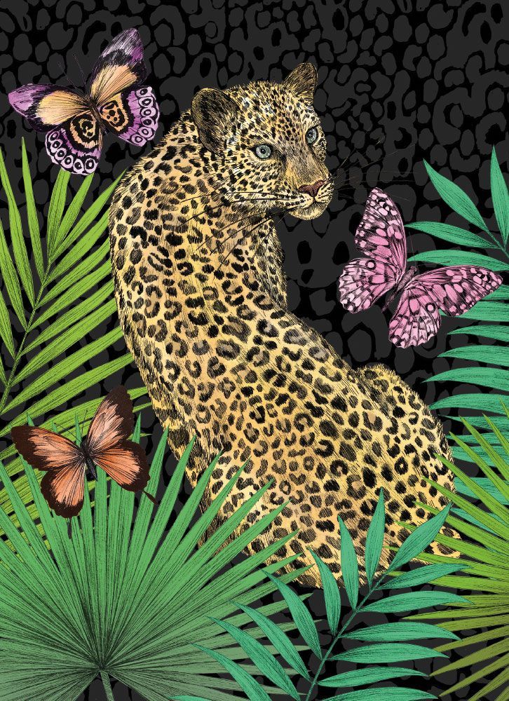 Matthew Williamson Forest Leopard Art Card