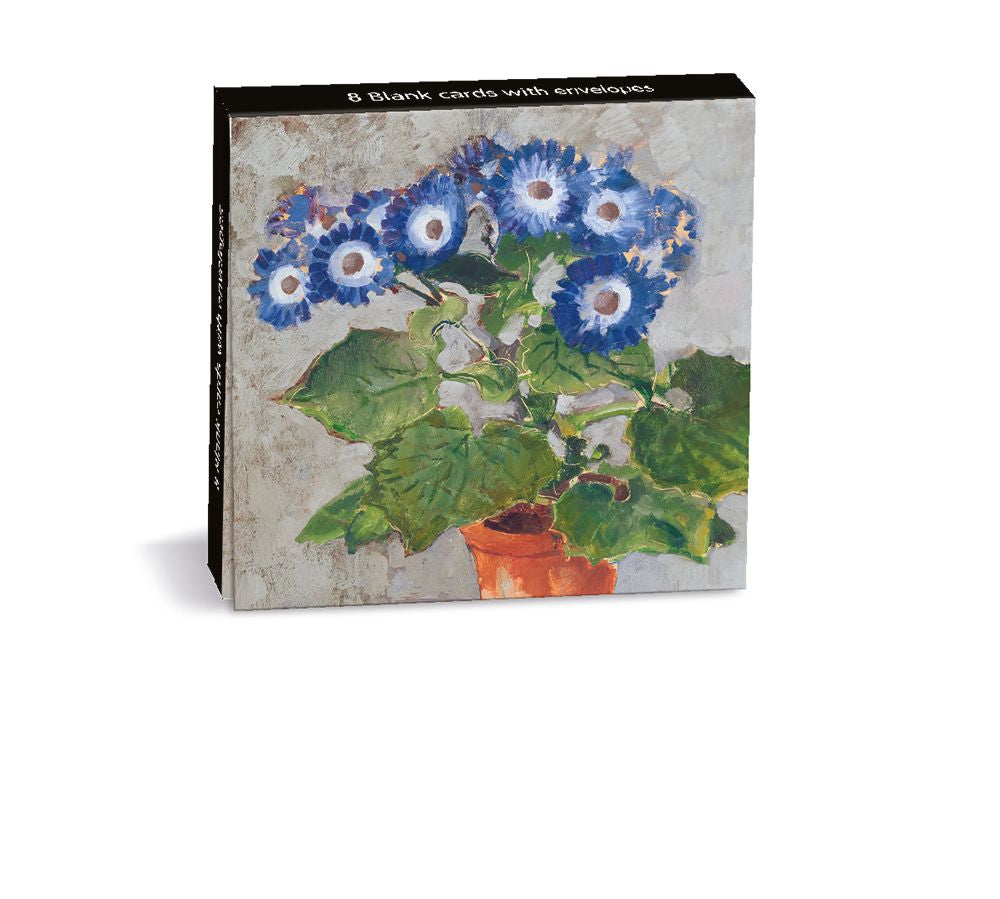 Augustus John Blue Cineraria Mini Notecards Wallet