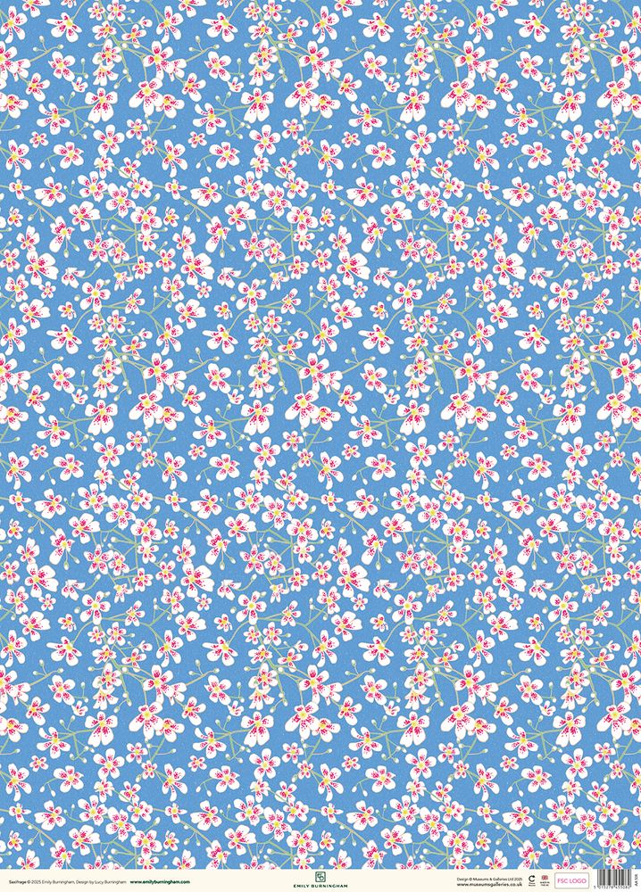 Emily Burningham Saxifrage Gift Wrap
